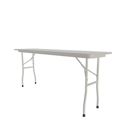 CF Melamine Folding Tables 18x60 Gray Granite